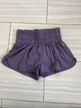 FP Movement by Free People Plum High-Ruched Athletic Shorts